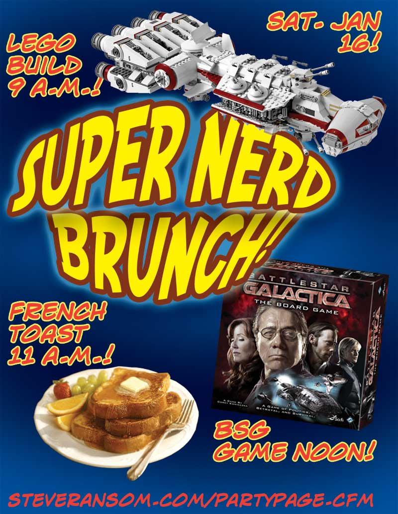 Super Nerd Brunch invite