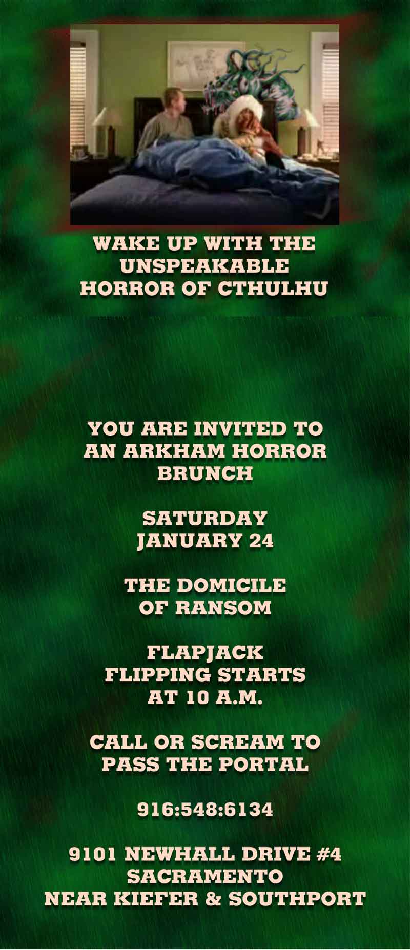 Wake up with Cthulhu