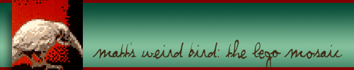Matt's weird bird: the LEGO Mosaic